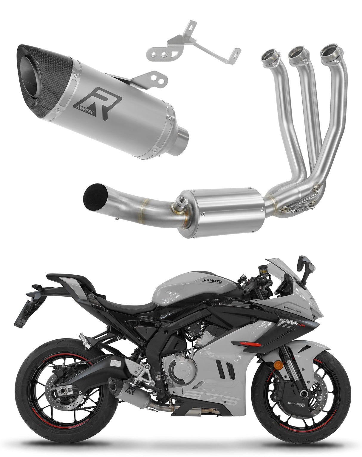 Dominator full exhaust system HP8 for CF MOTO 675 SR-R 2024-2026 (race use)