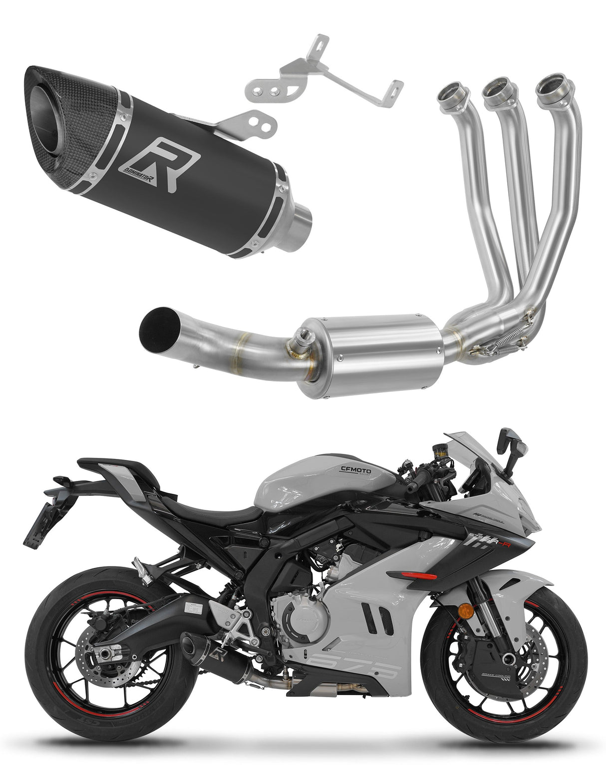 Dominator full exhaust system HP8 for CF MOTO 675 SR-R 2024-2026 (race use)