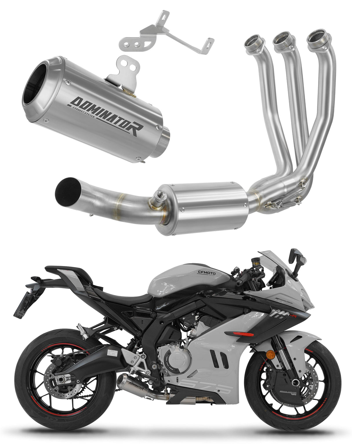 Dominator full exhaust system GPS for CF MOTO 675 SR-R 2024-2026 (race use)