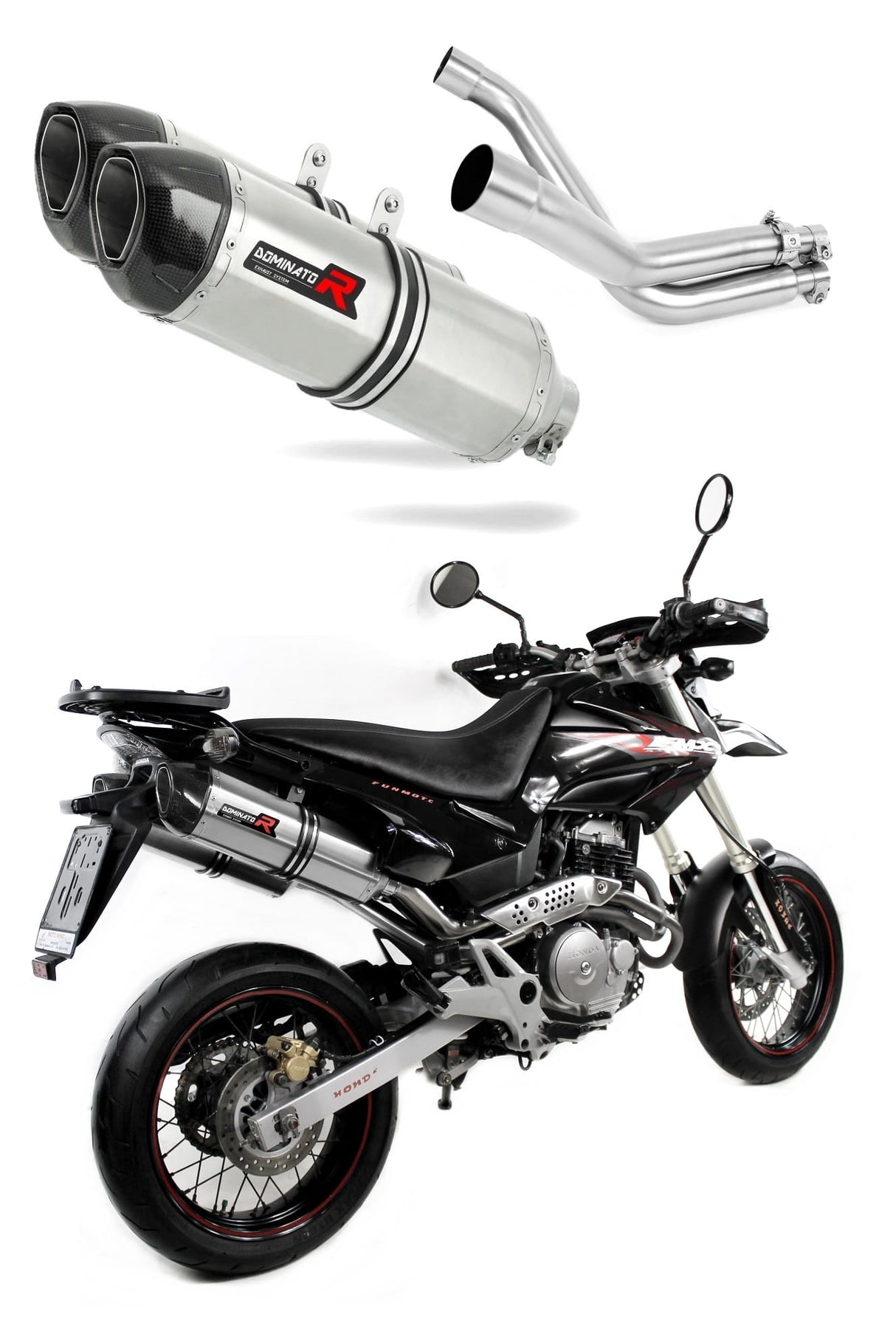 Honda FMX 650 2005 - 2009 Exhaust Silencer Muffler HP1 + dB killer medium 20 m.