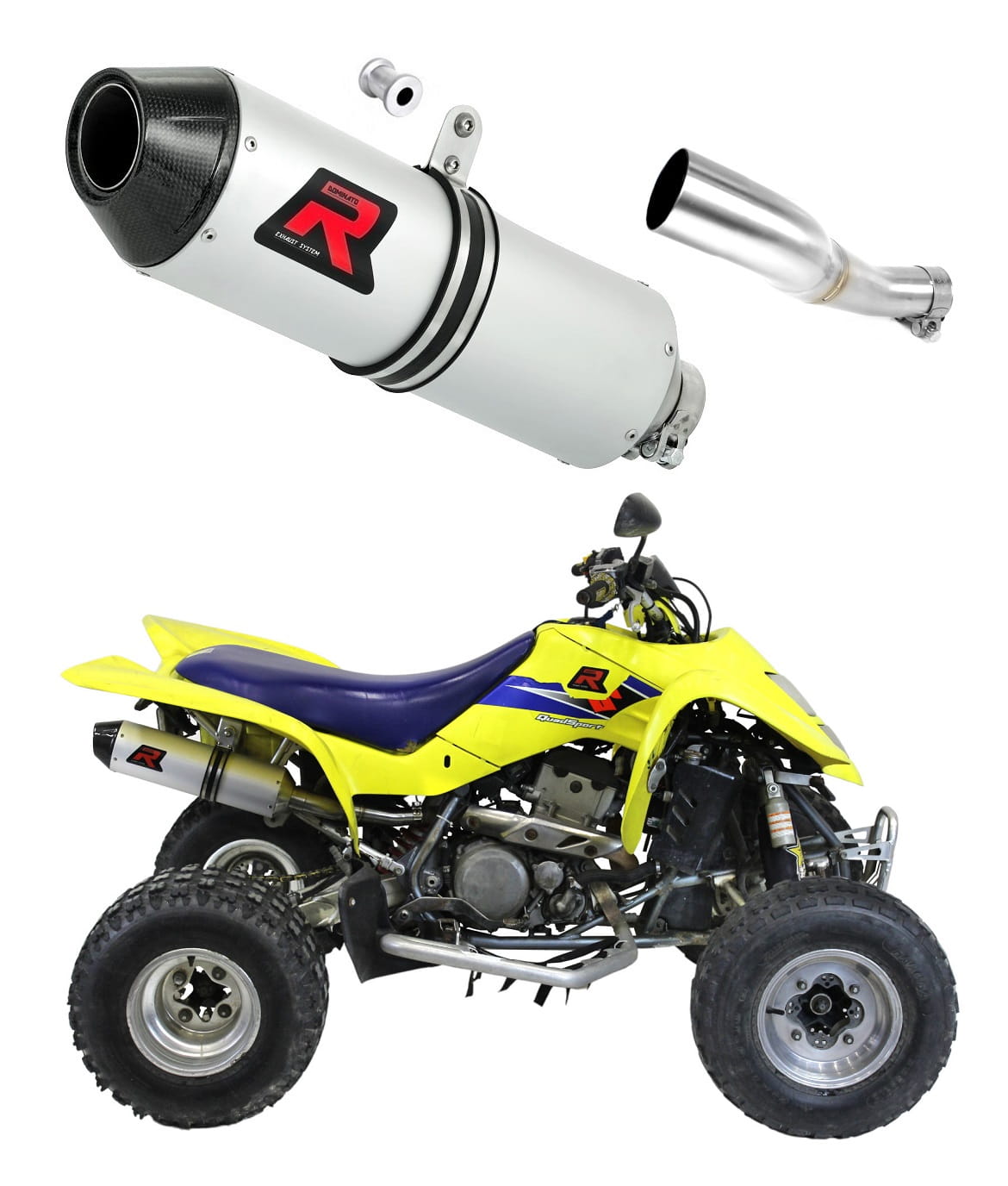 Suzuki LTZ 400 LT - Z 400 Exhaust Silencer Muffler MX2 + dB killer medium