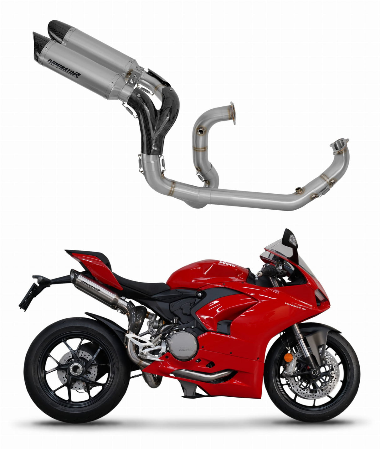 Ducati Panigale V2 2020 - 2023 Full Exhaust System Collector Silencer Titanium HP8 + dB killer 20 m.