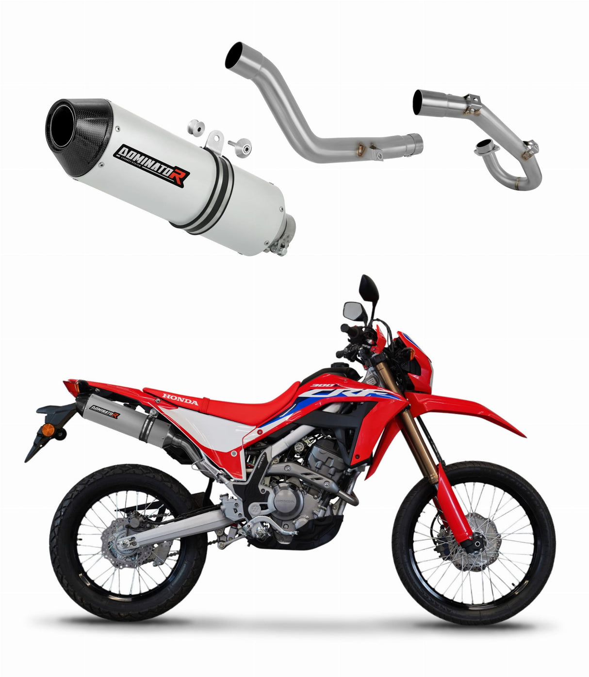 Honda CRF 300L / Rally 2021 - 2023 Full Exhaust System Collector Silencer MX2 + dB killer 20 m.