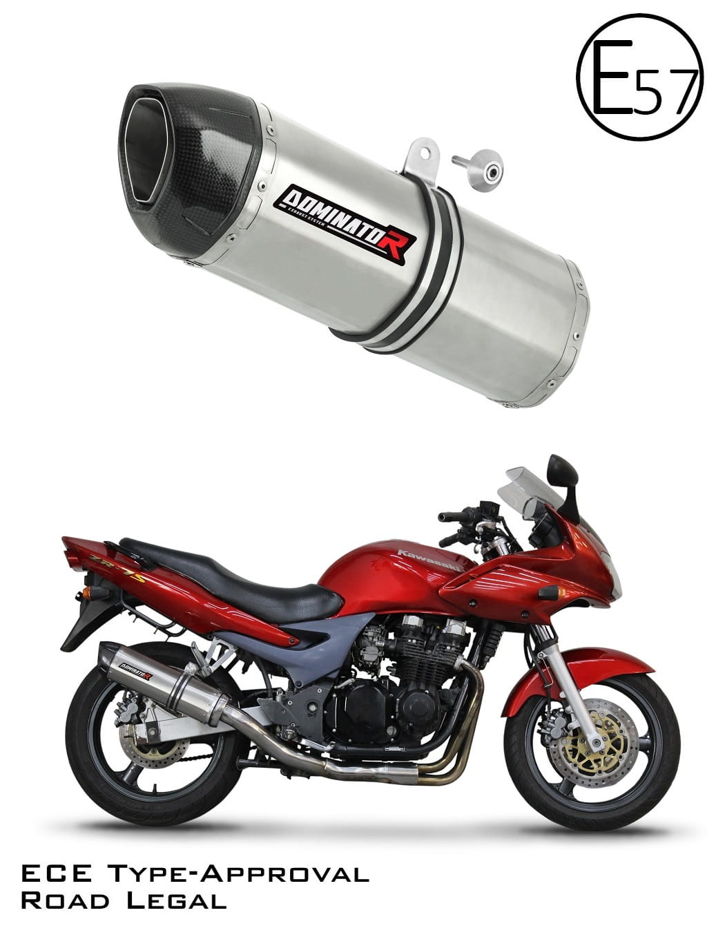 Kawasaki ZR7 / ZR7S 1999 - 2004 EU Approved Exhaust Silencer HP1 19 m.
