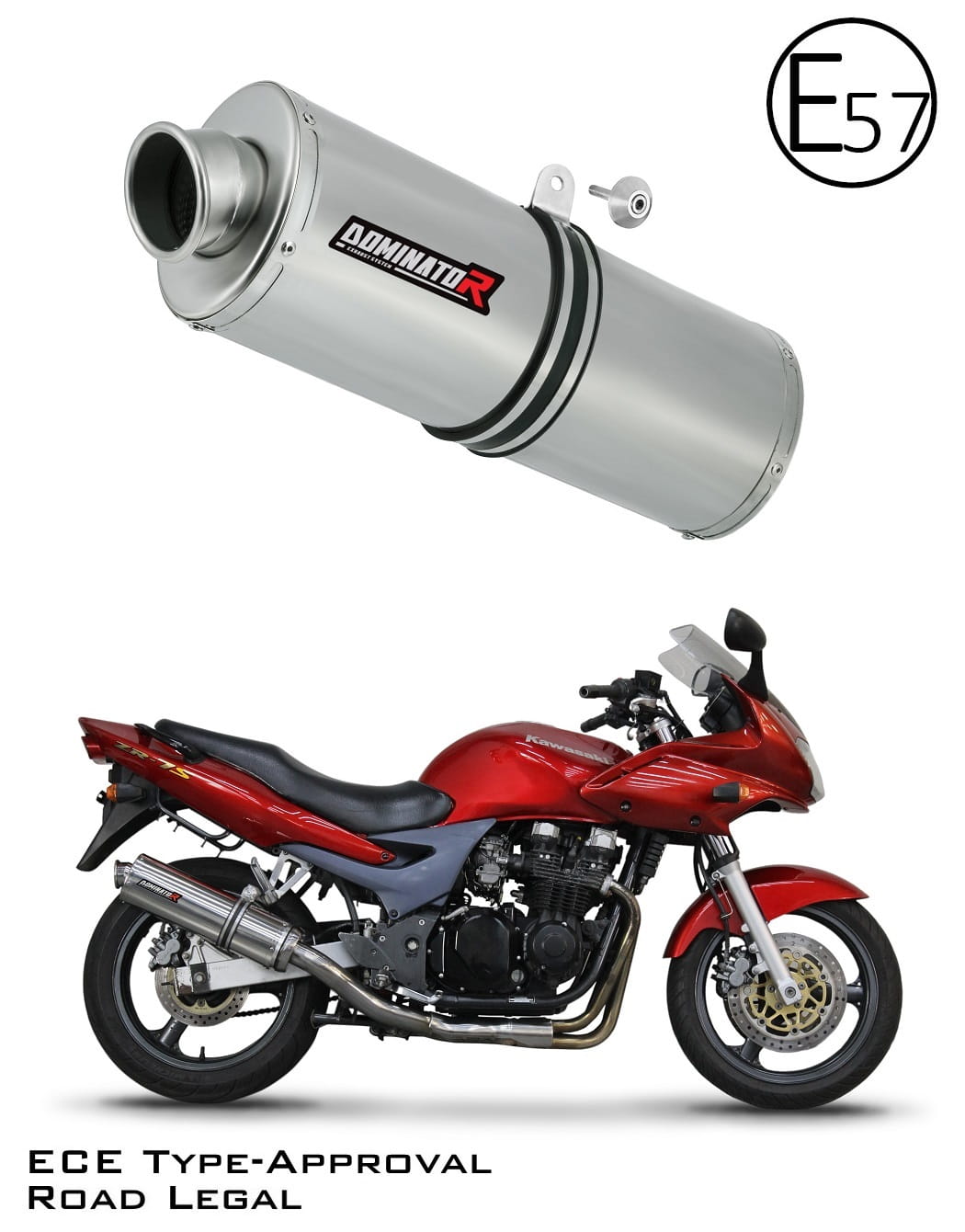 Kawasaki ZR7 / ZR7S 1999 - 2004 EU Approved Exhaust Silencer OV 19 m.