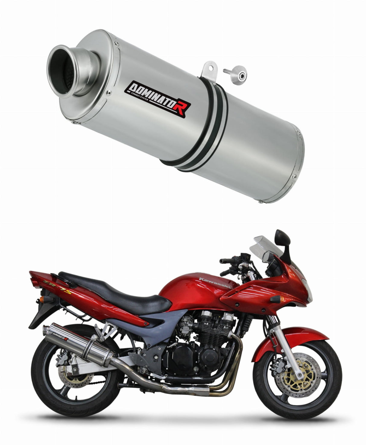 Kawasaki ZR7 / ZR7S 1999 - 2004 Exhaust Silencer Muffler OV + dB killer 19 m.
