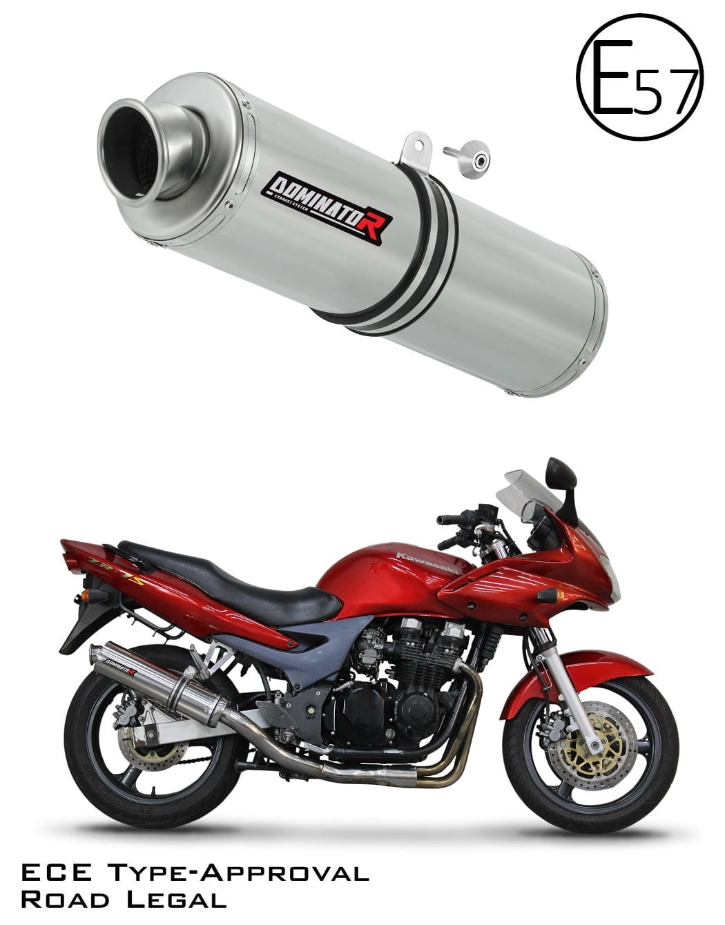Kawasaki ZR7 / ZR7S 1999 - 2004 EU Approved Exhaust Silencer ST 19 m.