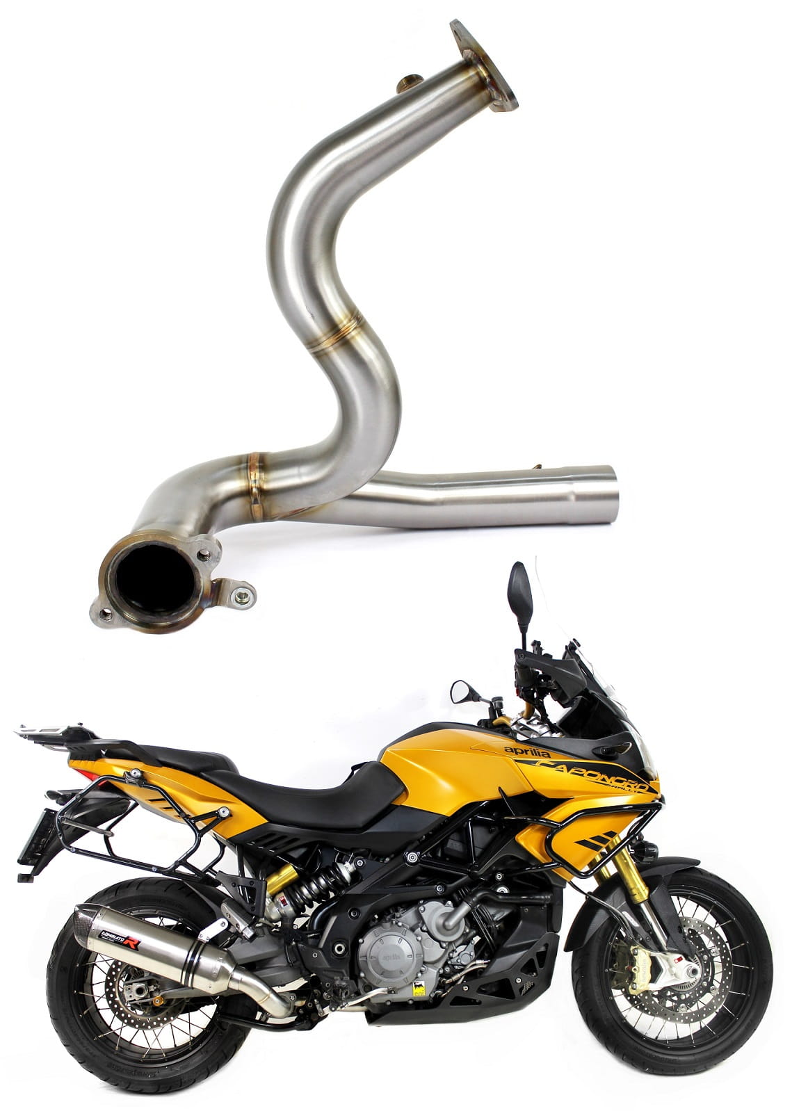 ETV 1200 Caponord Exhaust Cat Eliminator DECAT 2013 - 2016 20 m.