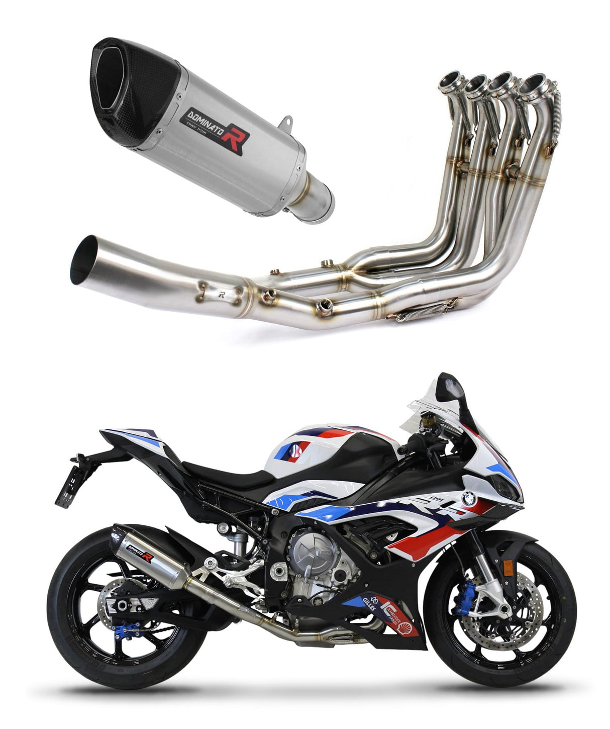 BMW M1000RR 2021 - 2022 Full Exhaust System Collector Silencer HP6 + dB killer medium 20 m.