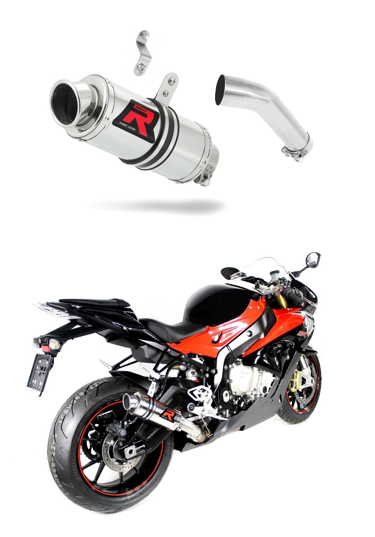 BMW S1000RR 2015 - 2016 Exhaust Silencer Muffler GP1 + dB killer medium 20 m.