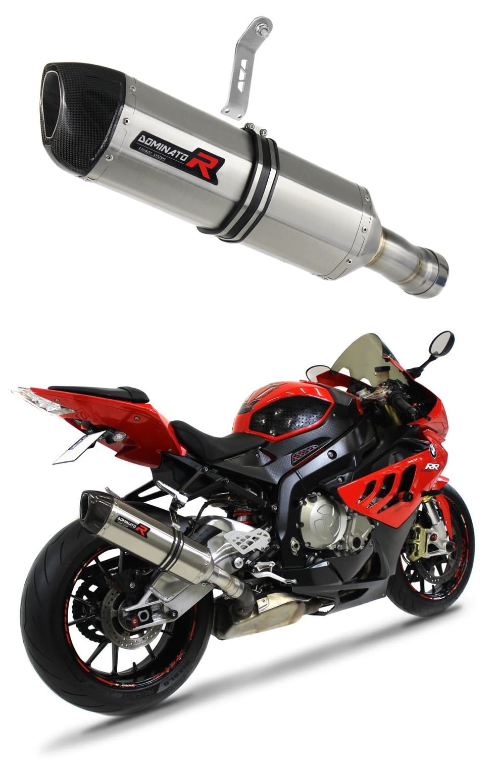 BMW S1000RR 2009 - 2011 Exhaust Silencer Muffler HP1 + dB killer medium 20 m.