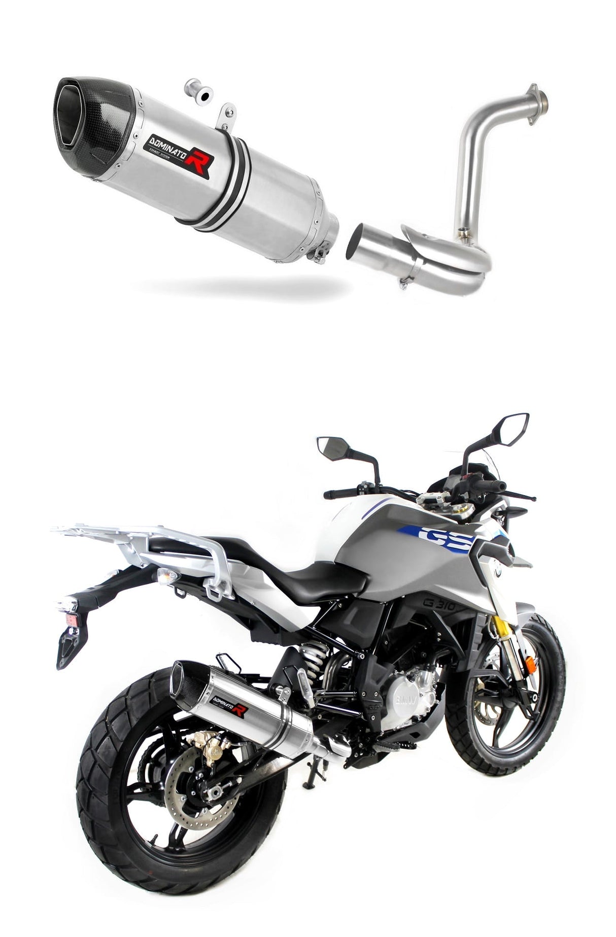 BMW G310GS 2016 - 2024 Exhaust Silencer Muffler HP1 + dB killer medium 20 m.