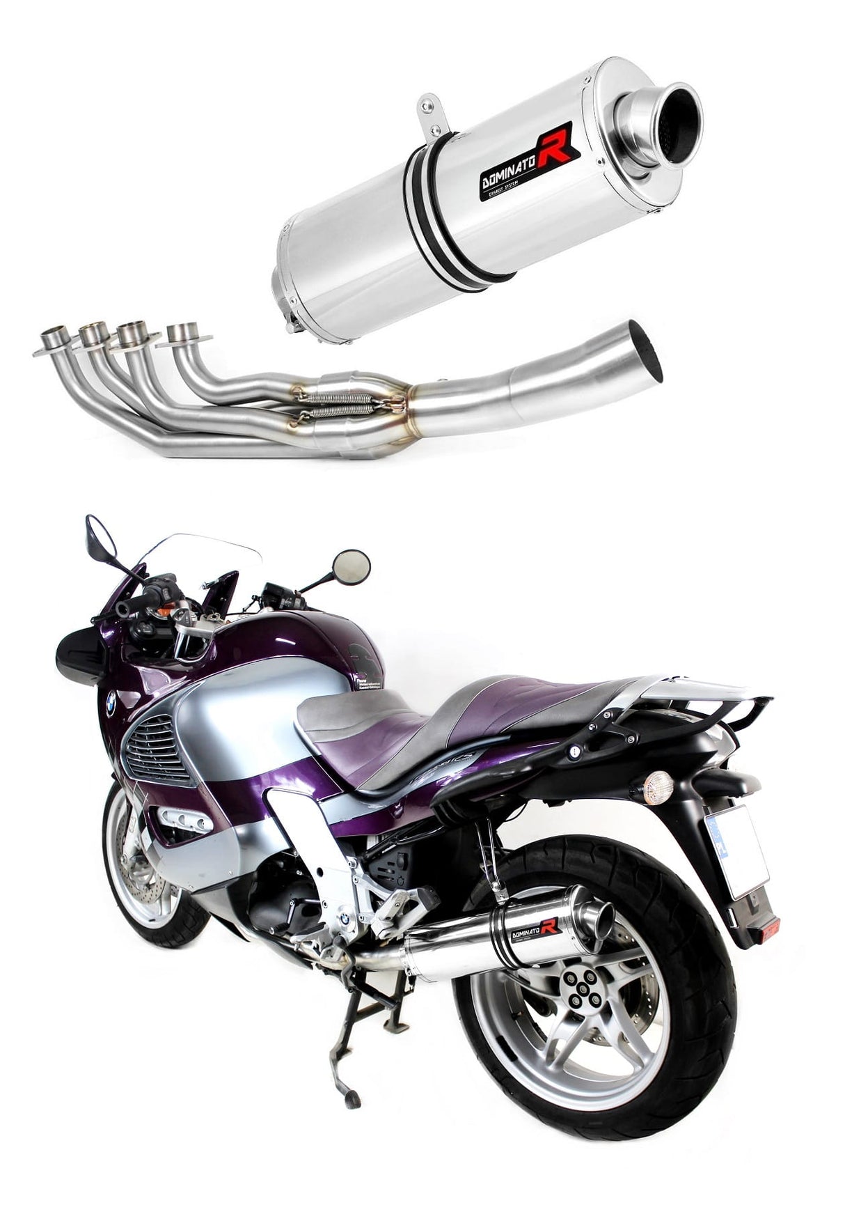 BMW K1200RS 1997 - 2000 Full Exhaust System Collector Silencer OV + dB killer medium 19 m.