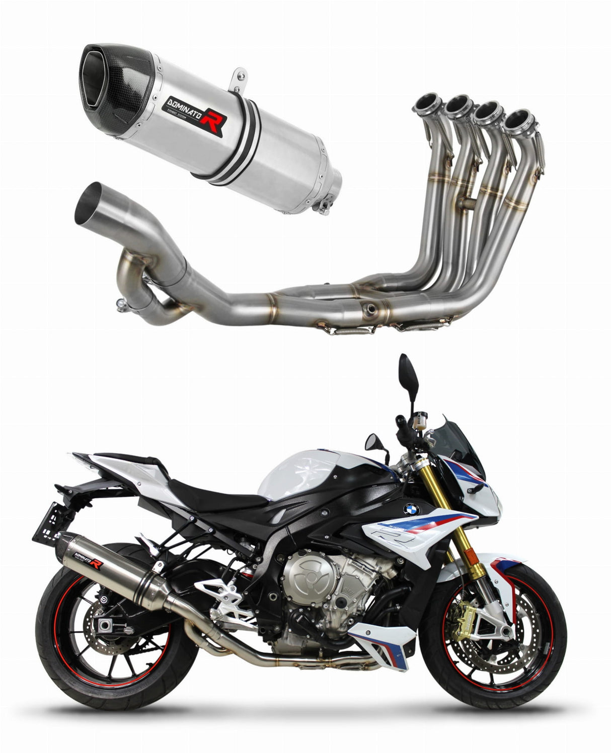 BMW S1000R 2017 - 2020 Full Exhaust System Collector Silencer HP1 + dB killer medium 20 m.
