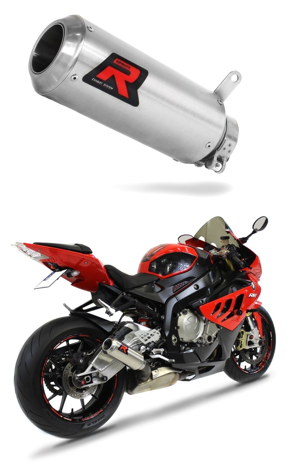 BMW S1000RR 2012 - 2014 Exhaust Silencer Muffler GP + dB killer medium 20 m.