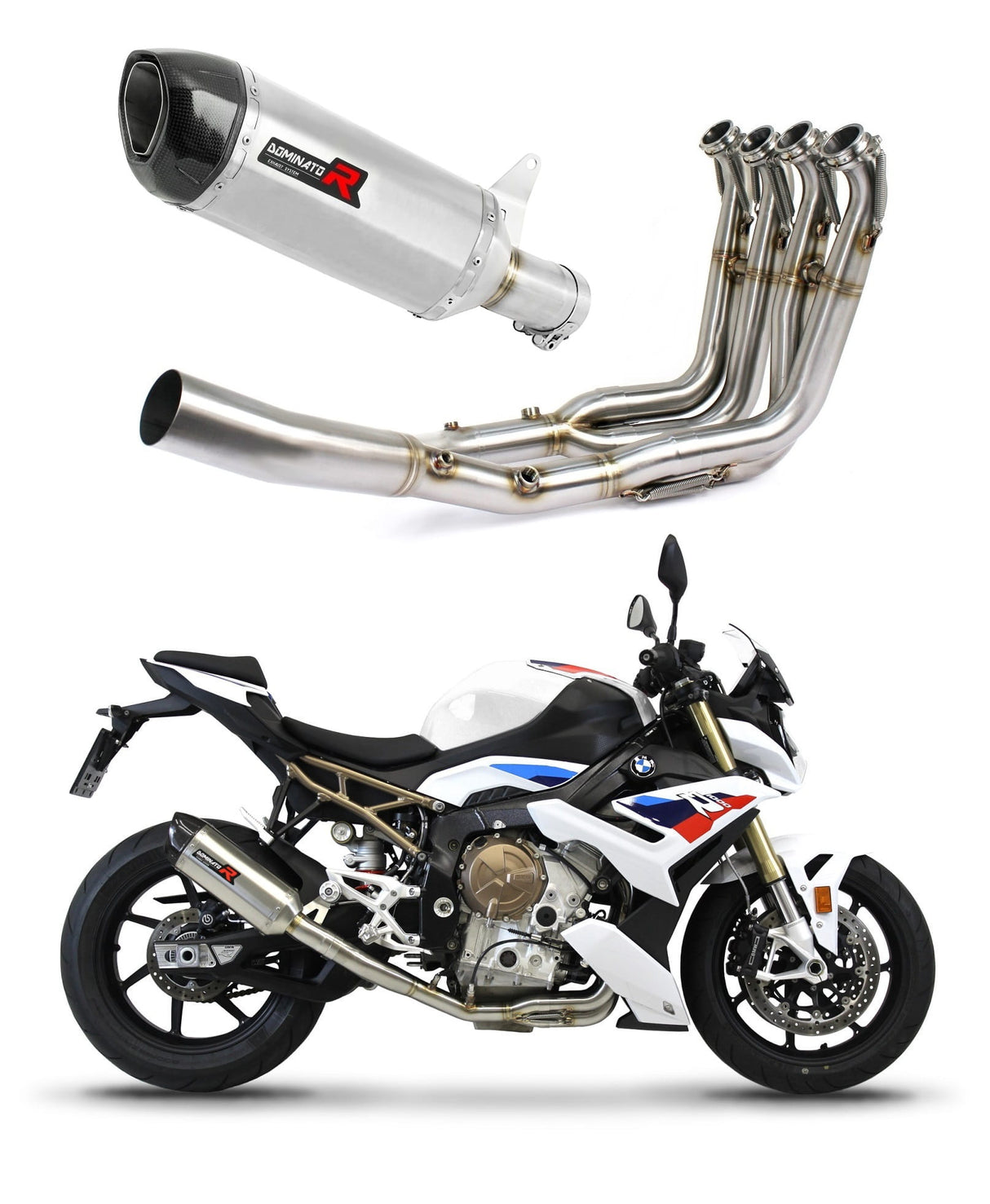 BMW S1000R 2021 - 2023 Full Exhaust System Collector Silencer HP1 + dB killer medium 20 m.