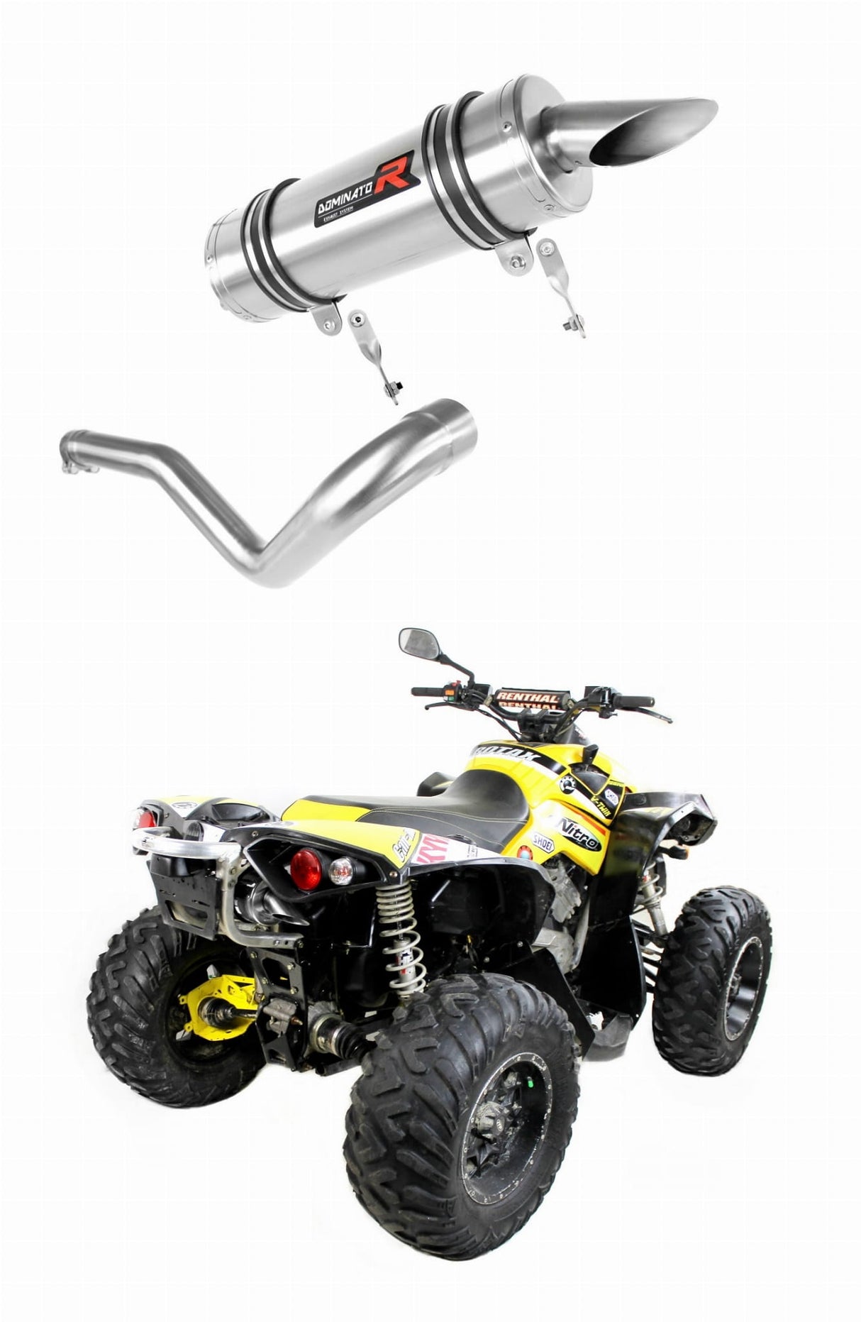 Can am BRP RENEGADE 1000 2012 - 2018 Exhaust Silencer Muffler ST + dB killer medium 20 m.