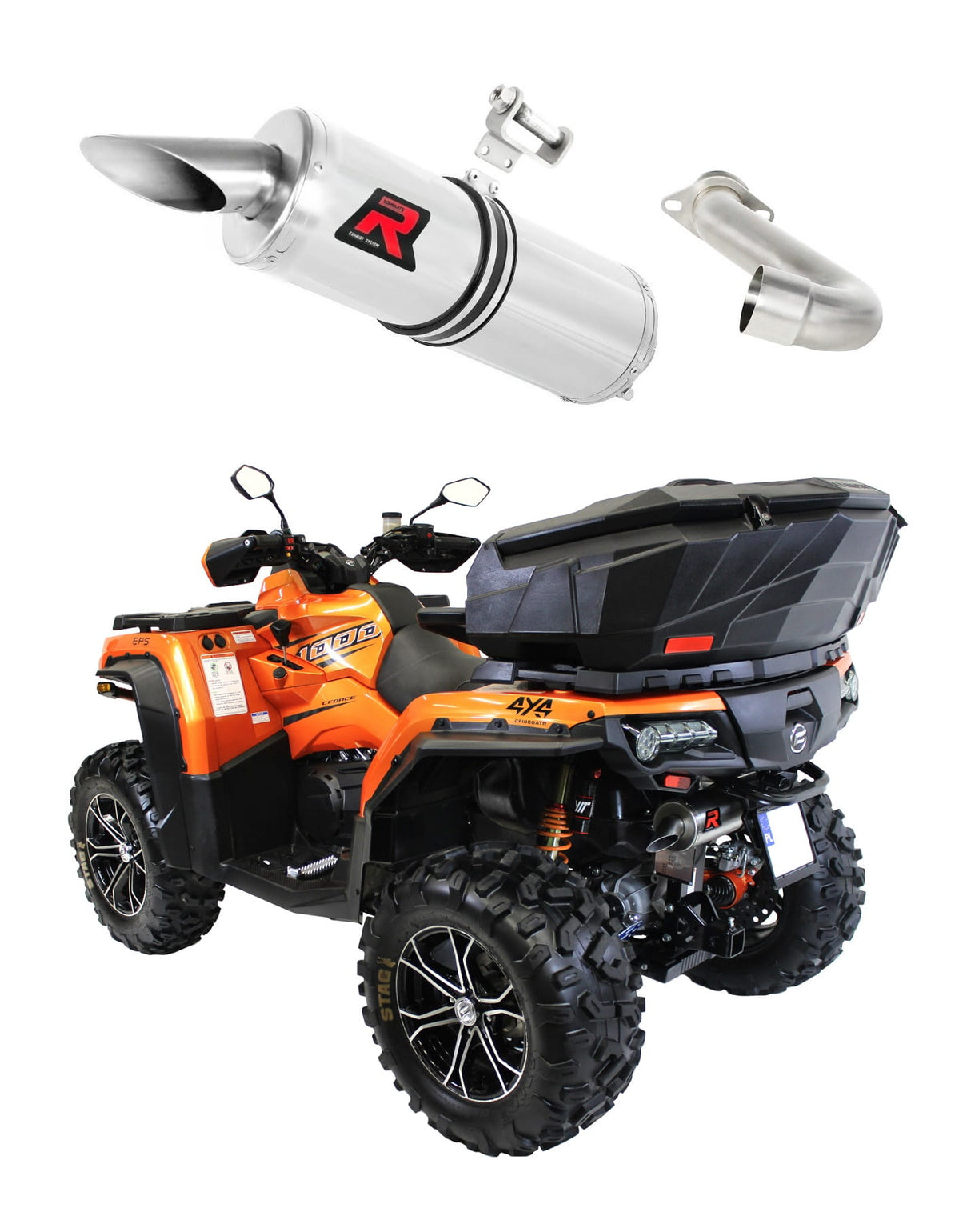 Cf moto C Force 1000 Exhaust Silencer ST + dB killer