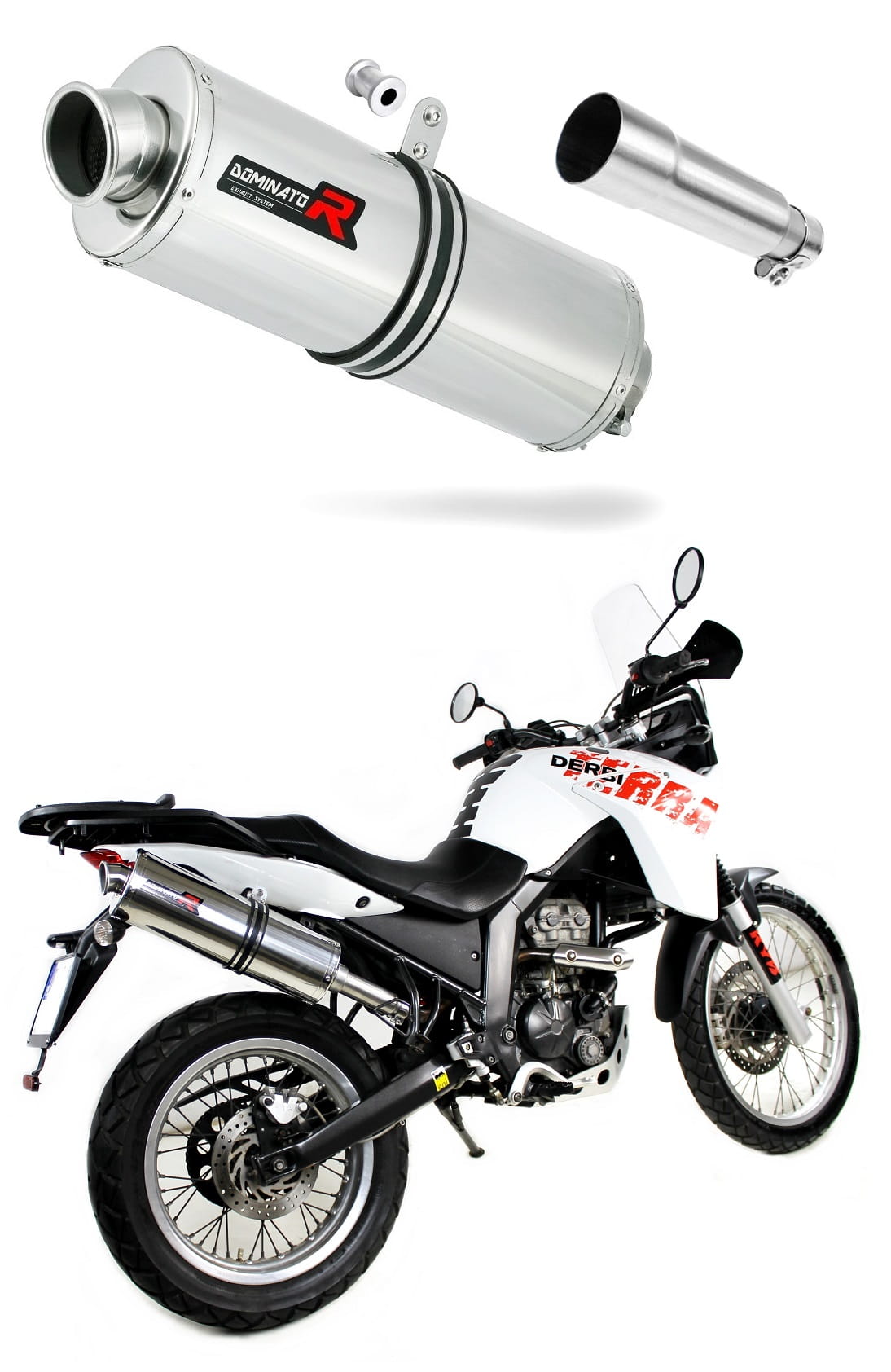 Derbi Terra Adventure 125 2008 - 2015 Exhaust Silencer Muffler OV + dB killer medium 20 m.