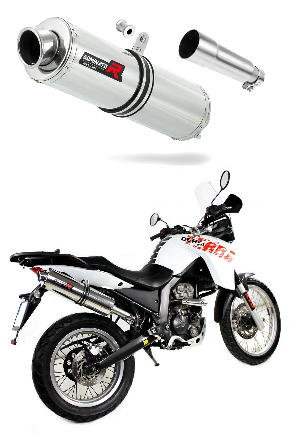 Derbi Terra Adventure 125 2008 - 2015 Exhaust Silencer Muffler ST + dB killer medium 20 m.