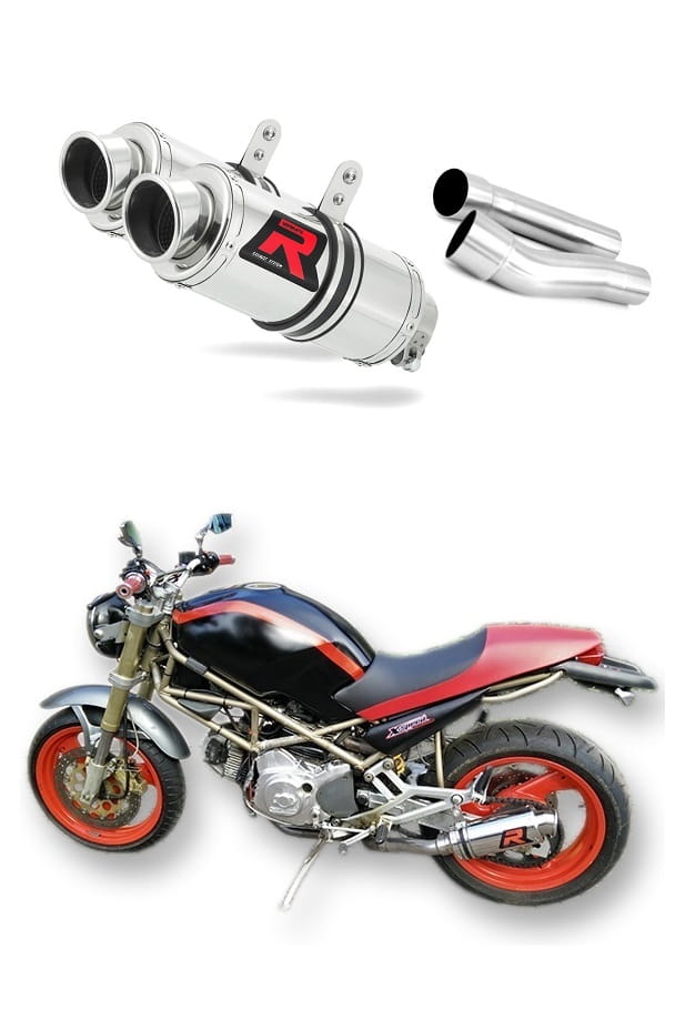 Ducati MONSTER 600 1993 - 2002 Exhaust Silencer Muffler GP1 + dB killer medium 19 m.