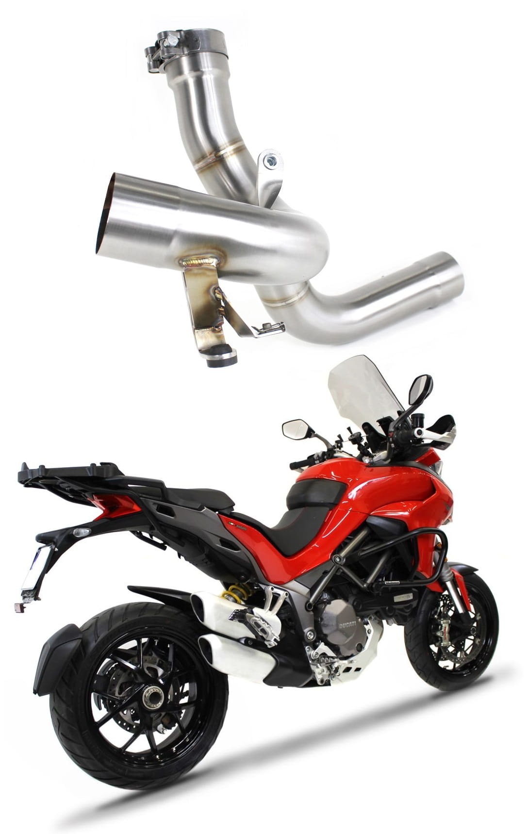 Dominator decat / link pipe for Multistrada 1260 / 1260 S Cat Eliminator 2018-2020 (race use)