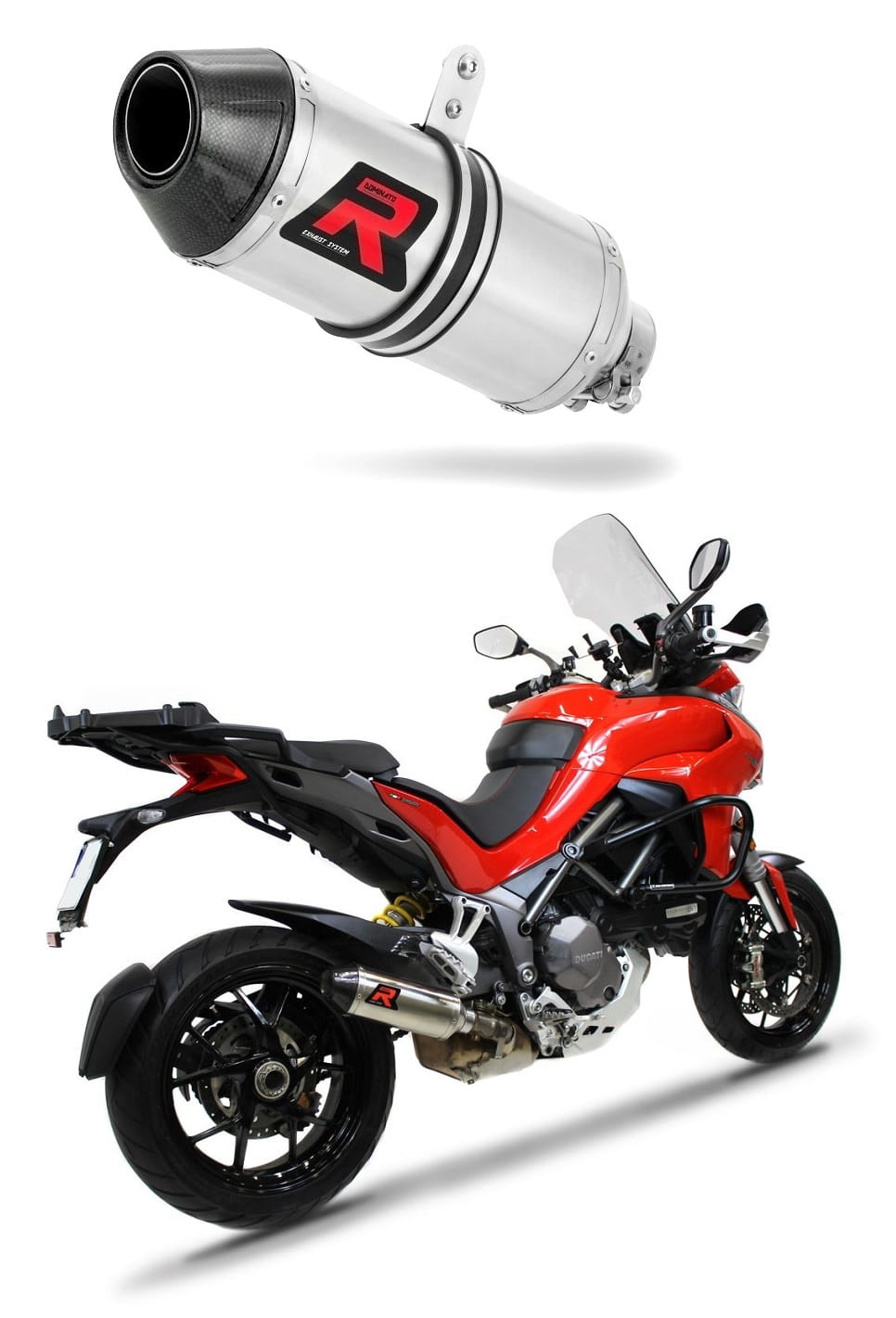 Ducati MULTISTRADA 1260 1260 S 2018 - 2020 Exhaust Silencer Muffler HP3 + dB killer medium 20 m.