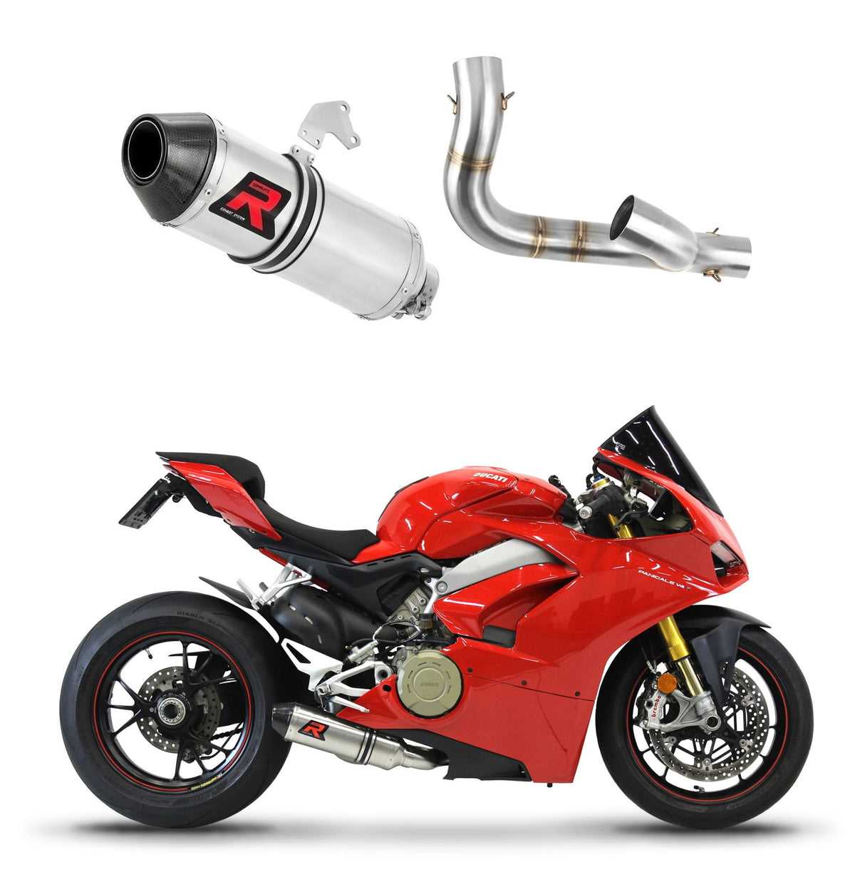Ducati PANIGALE V4S 2018 - 2022 Exhaust Silencer Muffler HP3 + dB killer medium 20 m.