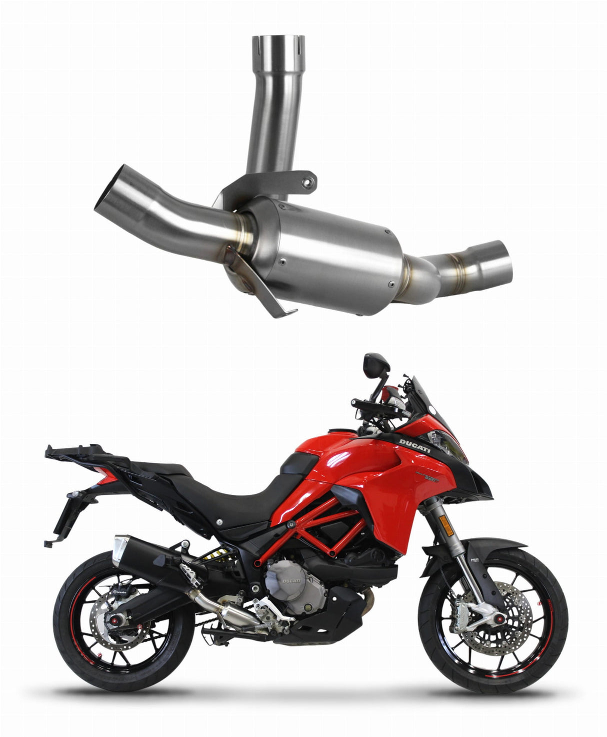 Ducati Multistrada 950 / 950 S 2017 - 2020 Down Pipe Mid pipe EX 20 m.