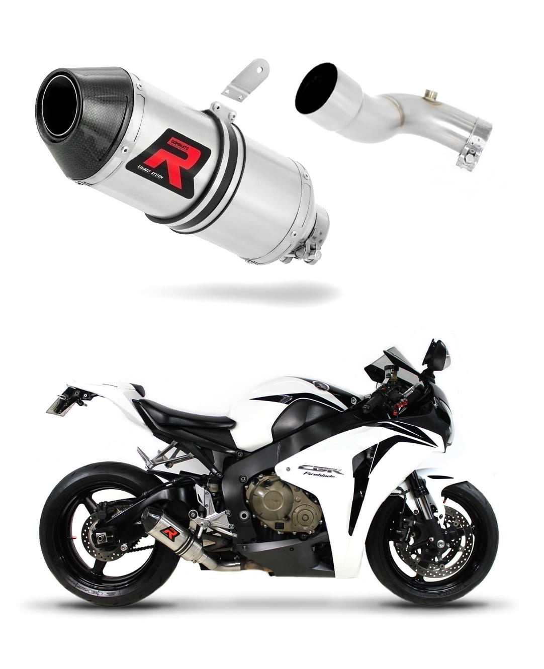 Honda CBR 1000RR 2008 - 2013 Exhaust Silencer Muffler HP3 + dB killer medium 20 m.