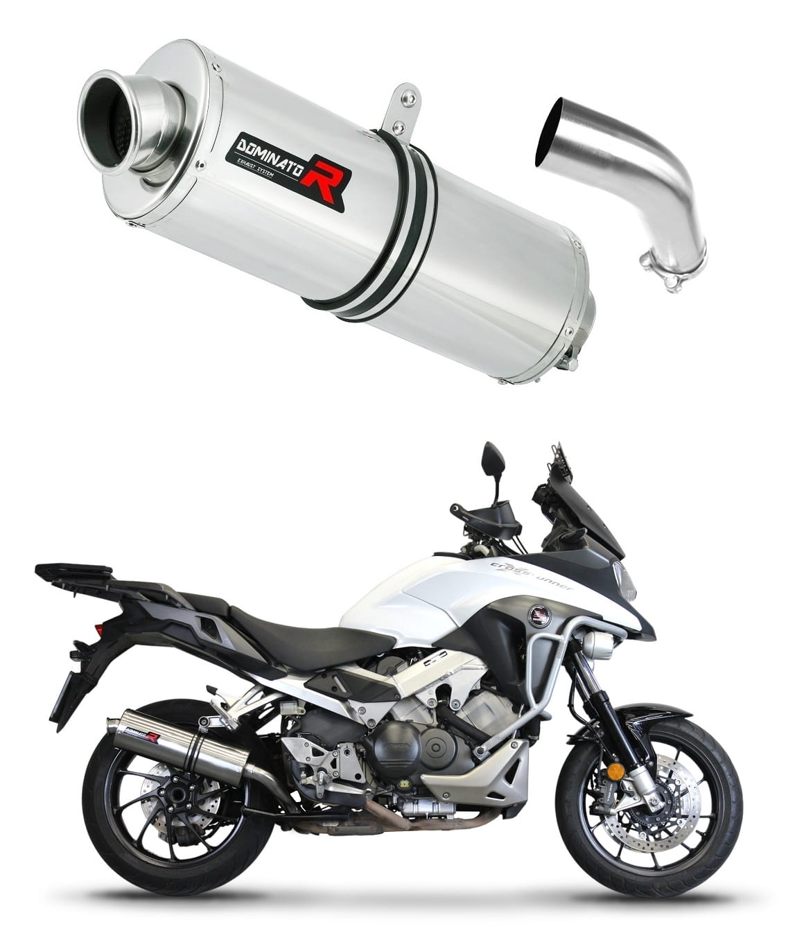 Honda VFR 800 X Crossrunner 2015 - 2021 Exhaust Silencer Muffler OV + dB killer medium 20 m.