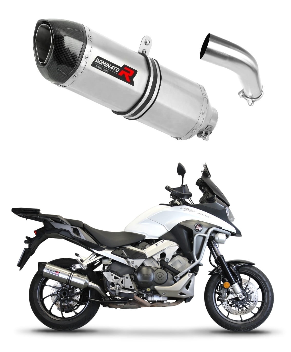 Honda VFR 800 X Crossrunner 2015 - 2021 Exhaust Silencer Muffler HP1 + dB killer medium 20 m.