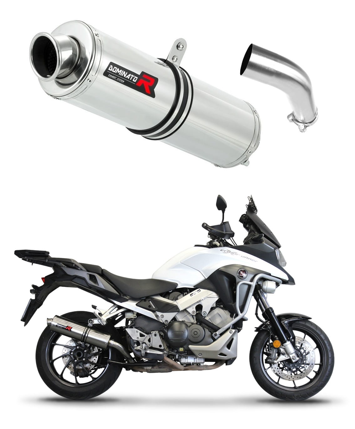 Honda VFR 800 X Crossrunner 2015 - 2021 Exhaust Silencer Muffler ST + dB killer medium 20 m.