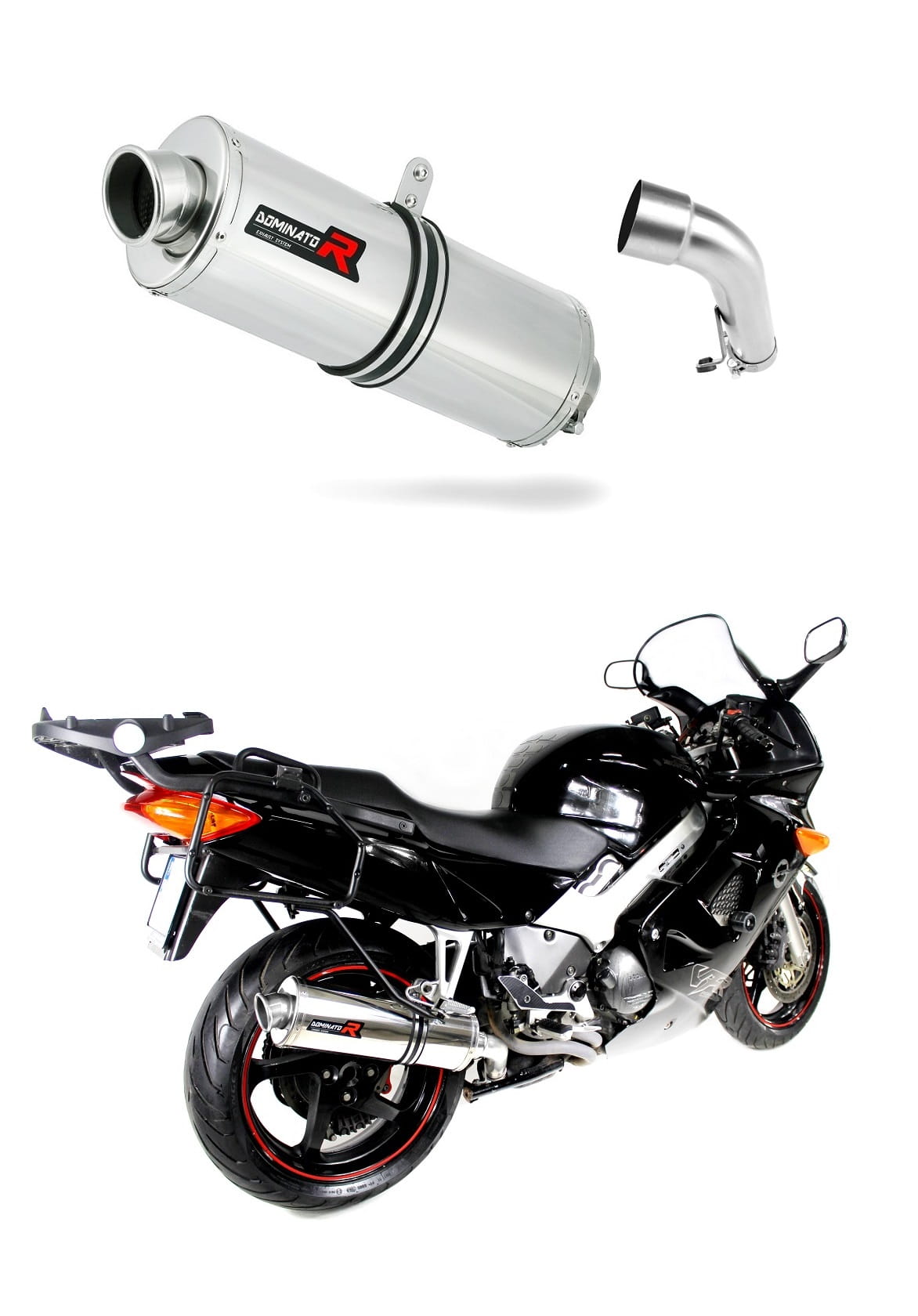 Honda VFR 800 Fi 1998 - 2001 Exhaust Silencer Muffler OV + dB killer medium 19 m.
