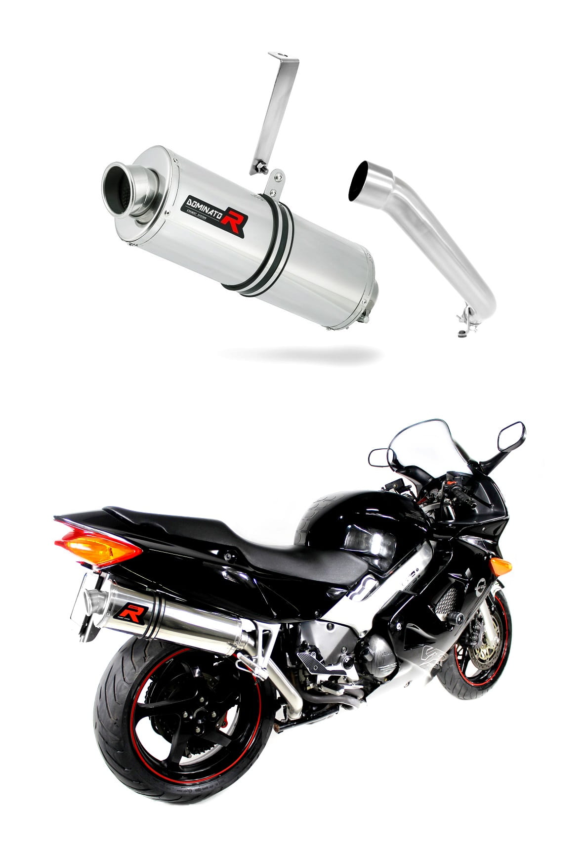 Honda VFR 800 Fi 1998 - 2001 HI Level Exhaust Silencer Muffler OV + dB killer medium 19 m.