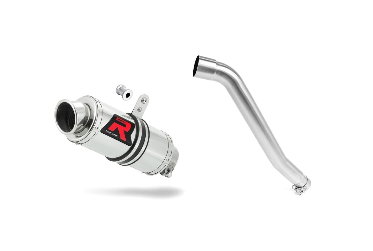 Honda XL 600 V TRANSALP 1987 - 2000 Exhaust Silencer Muffler GP1 + dB killer medium 19 m.