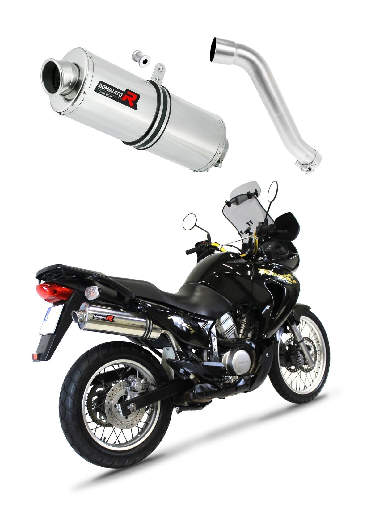 Honda XL 650 V TRANSALP 2001 - 2007 Exhaust Silencer Muffler OV + dB killer medium 20 m.