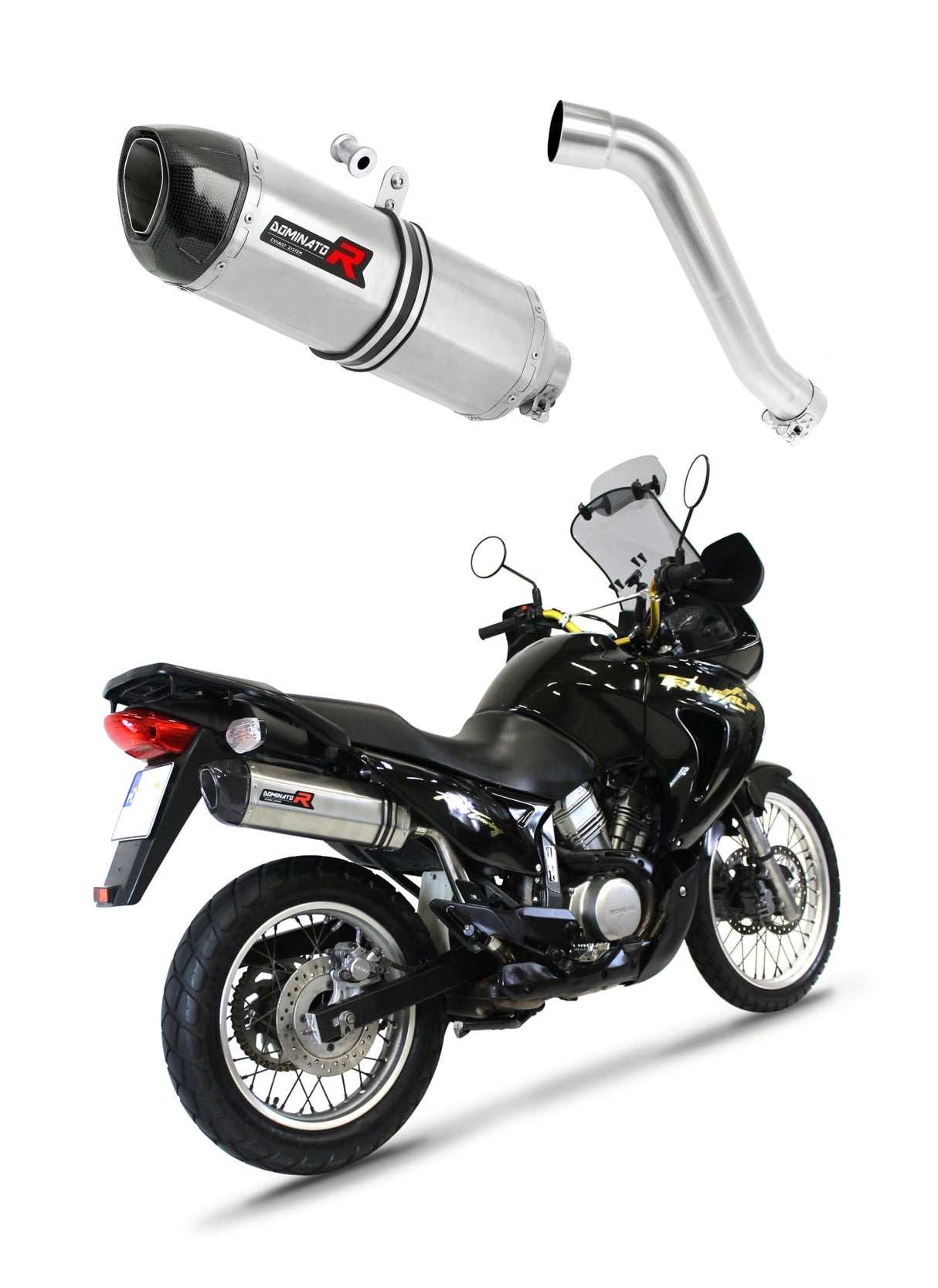 Honda XL 650 V TRANSALP 2001 - 2007 Exhaust Silencer Muffler HP1 + dB killer medium 20 m.