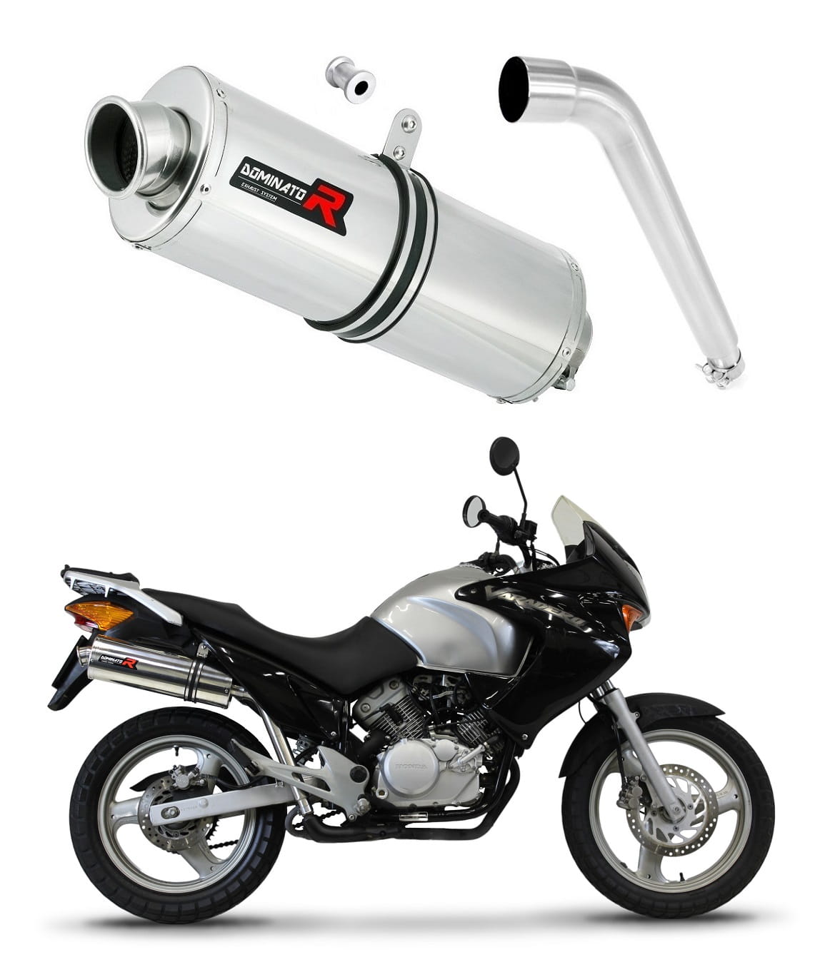 Honda XL 125 V VARADERO 2001 - 2006 Exhaust Silencer Muffler OV + dB killer medium 20 m.