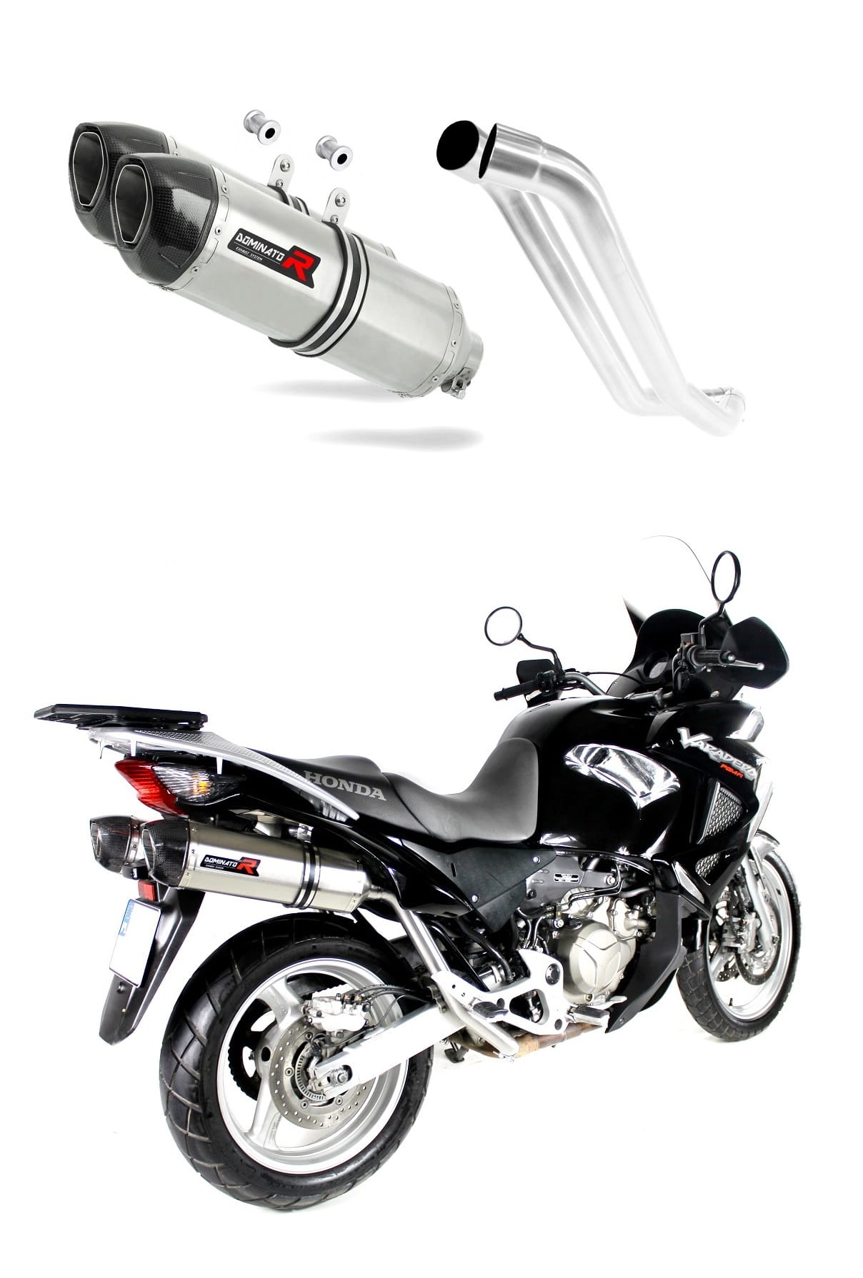 Honda XL 1000 V VARADERO 1999 - 2016 Exhaust Silencer Muffler HP1 + dB killer medium 19 m.