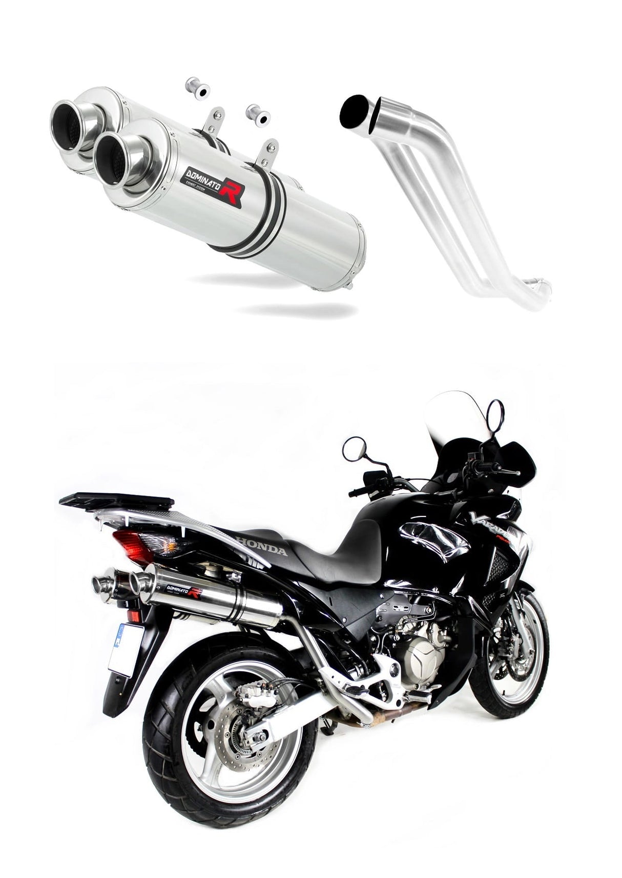 Honda XL 1000 V VARADERO 1999 - 2016 Exhaust Silencer Muffler ST + dB killer medium 19 m.