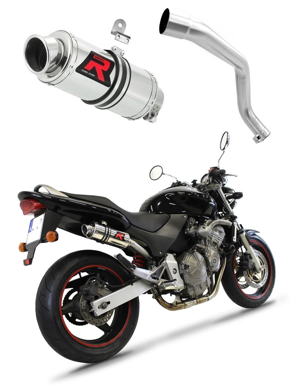 Honda CB 600F HORNET 1998 - 2002 Exhaust Silencer Muffler GP1 + dB killer medium 19 m.