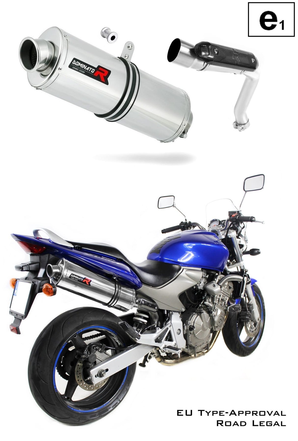 CB 600F HORNET EU Approved Exhaust Silencer OVAL 2003 - 2006 20 m.