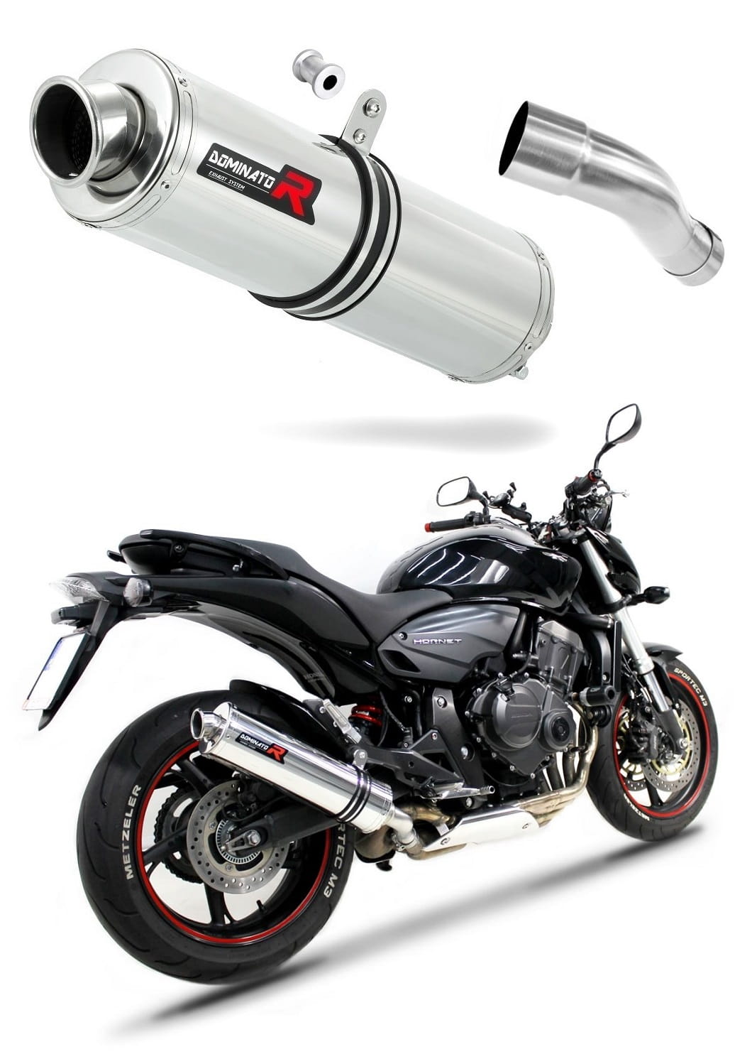 Honda CB 600F HORNET PC41 2007 - 2013 Exhaust Silencer Muffler ST + dB killer medium 20 m.