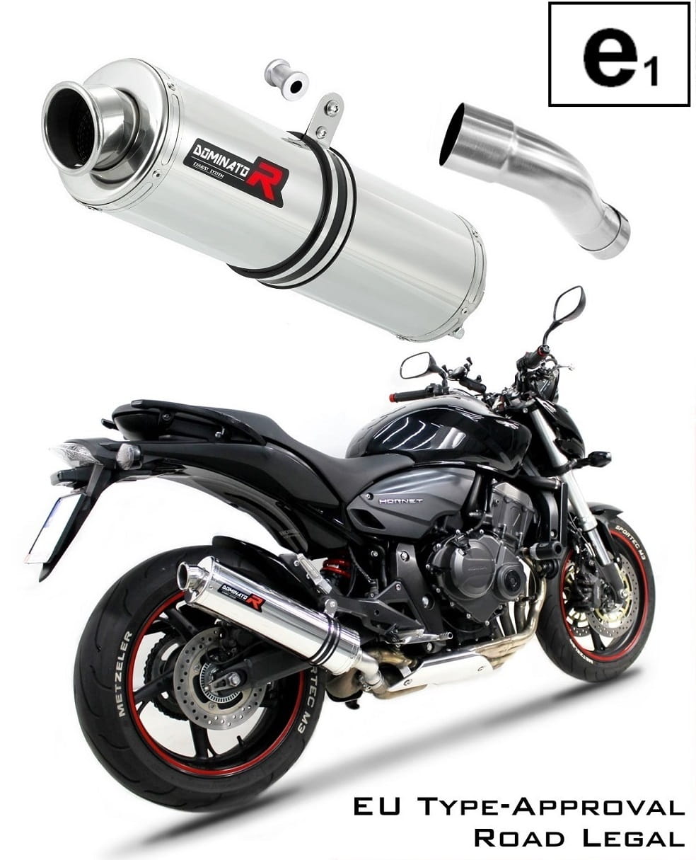 CB 600F HORNET EU Approved Exhaust Silencer ROUND 2007 - 2013 20 m.