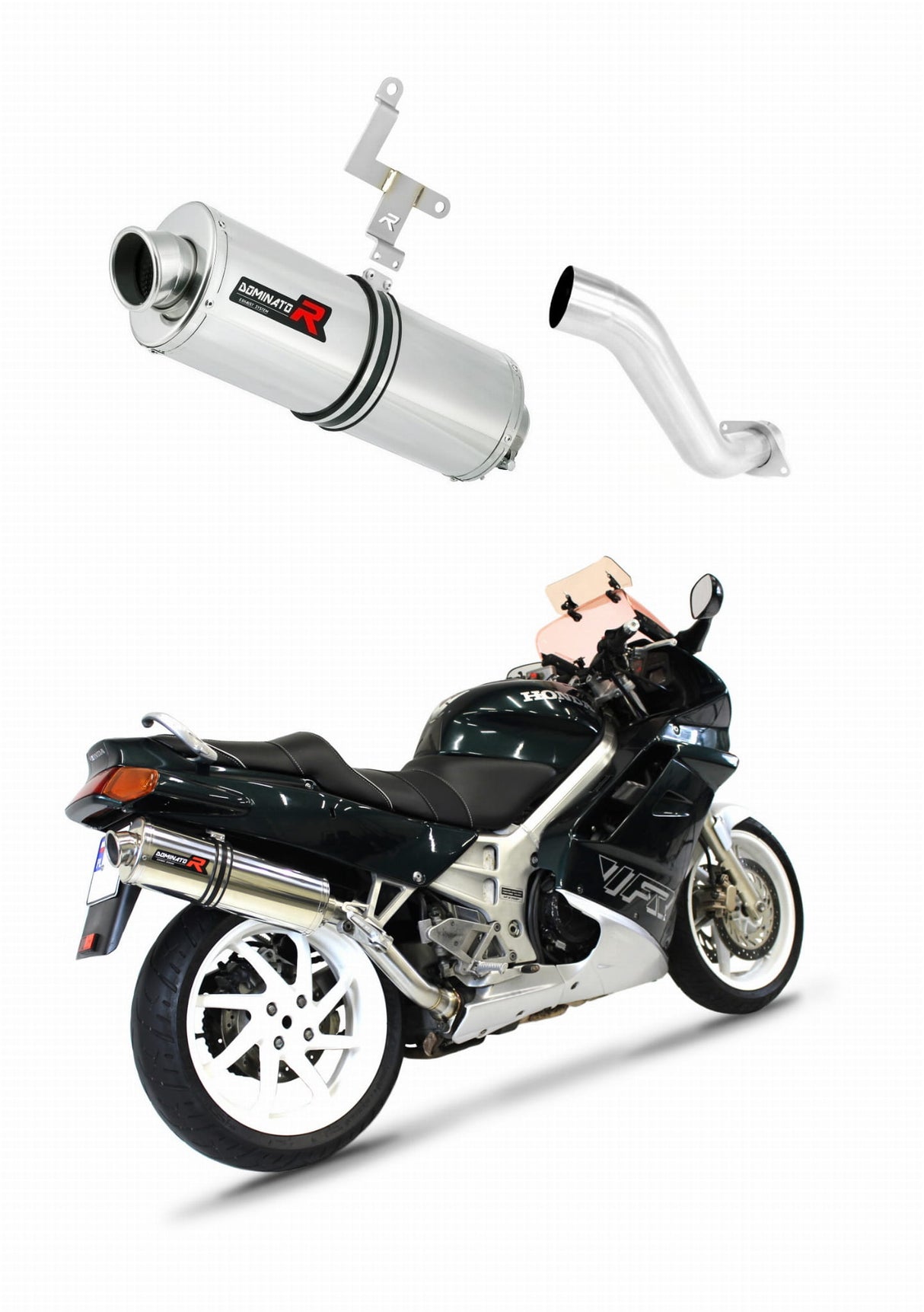 Honda VFR 750 1990 - 1992 HI Level Exhaust Silencer Muffler OV + dB killer medium 19 m.
