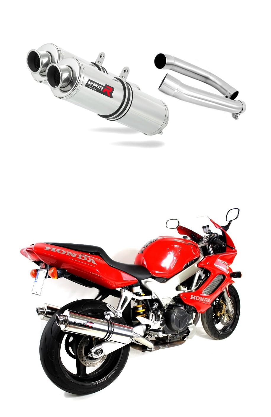 Honda VTR 1000F Firestorm 1998 - 2001 Exhaust Silencer Muffler ST + dB killer medium 19 m.