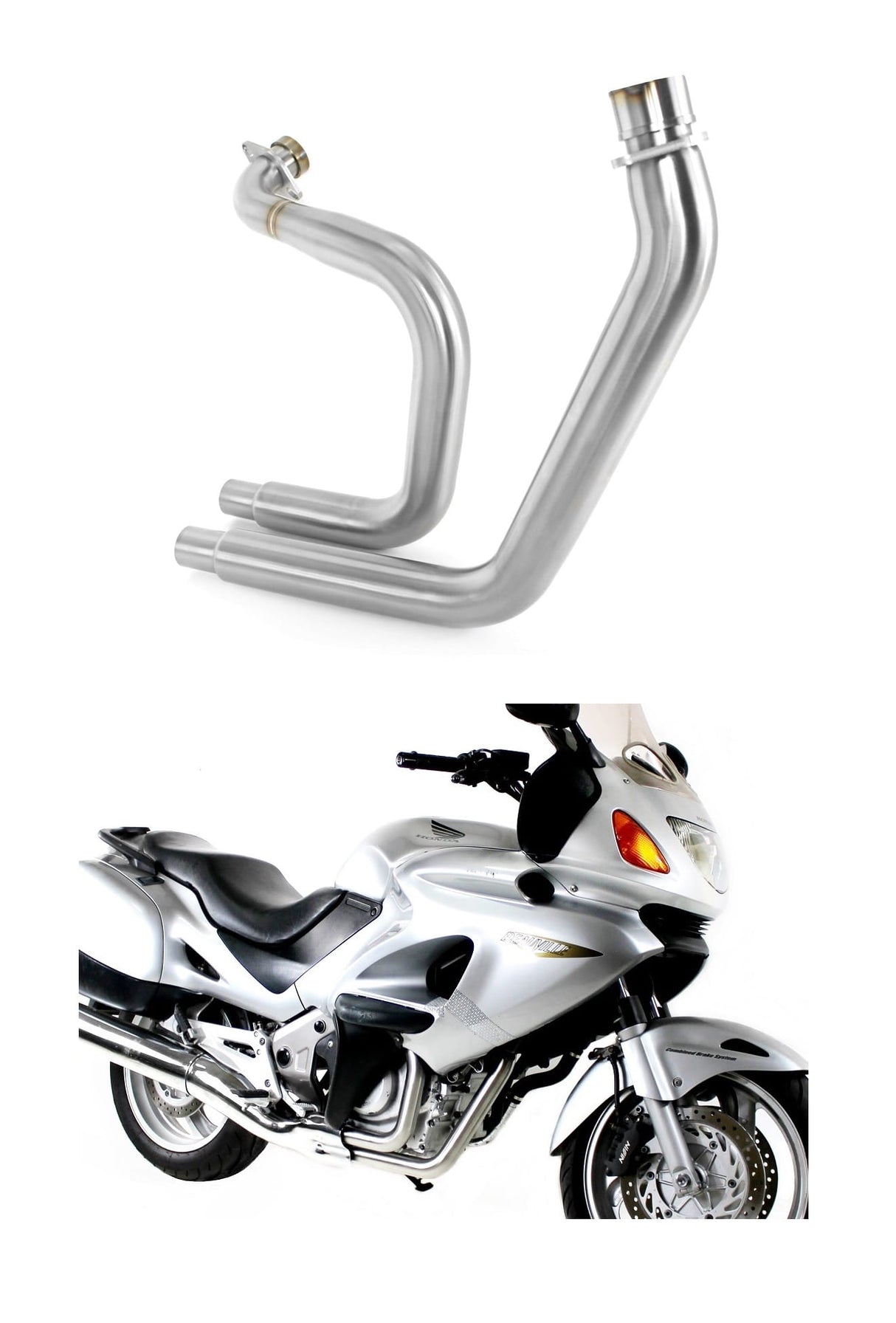 Dominator headers/collector for Honda NT 650 V Deauville RC47 Header pipe collector manifold 1998-2005