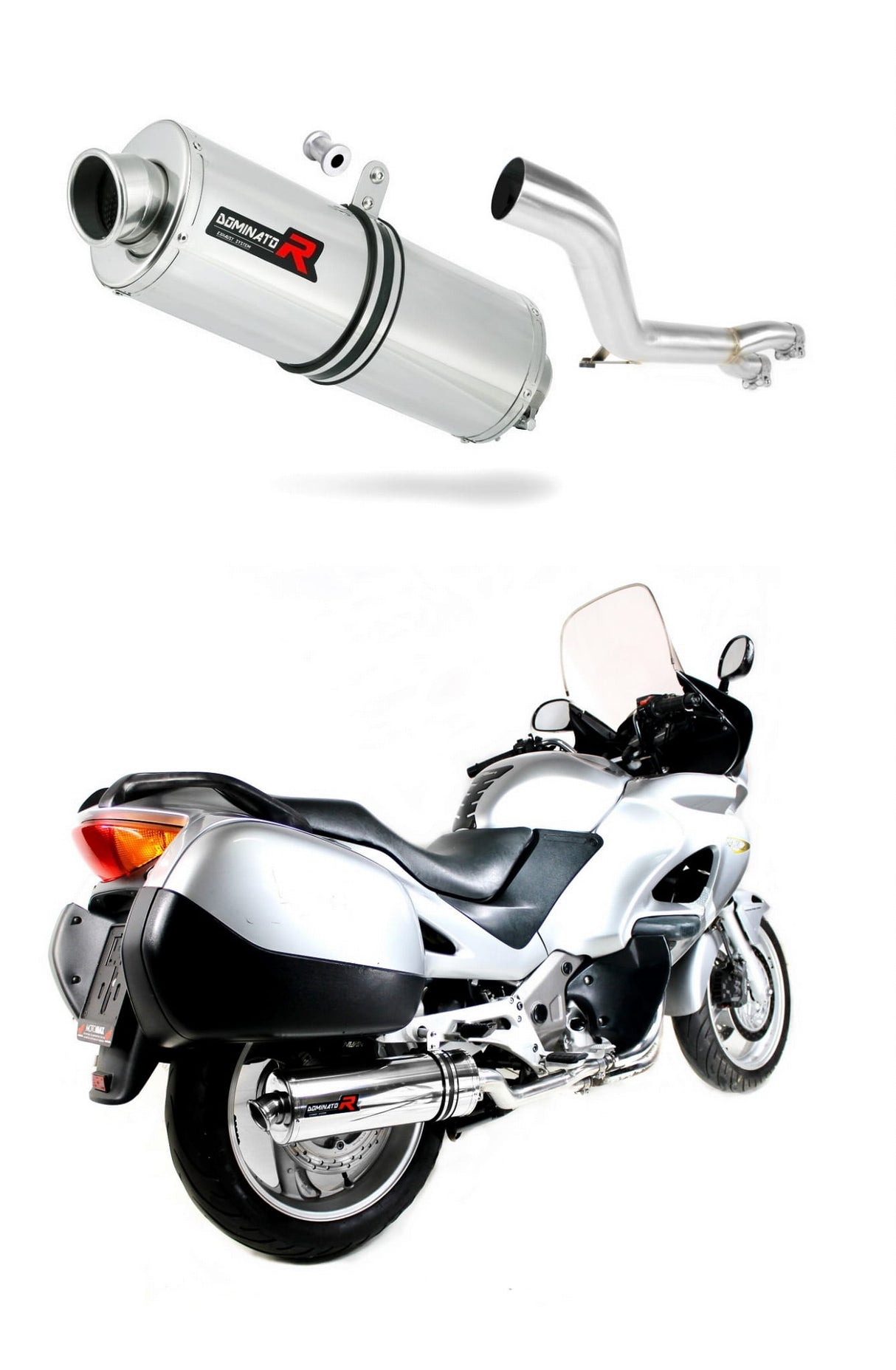 Honda NT 650 V DEAUVILLE RC47 1998 - 2005 Exhaust Silencer Muffler OV + dB killer medium 19 m.