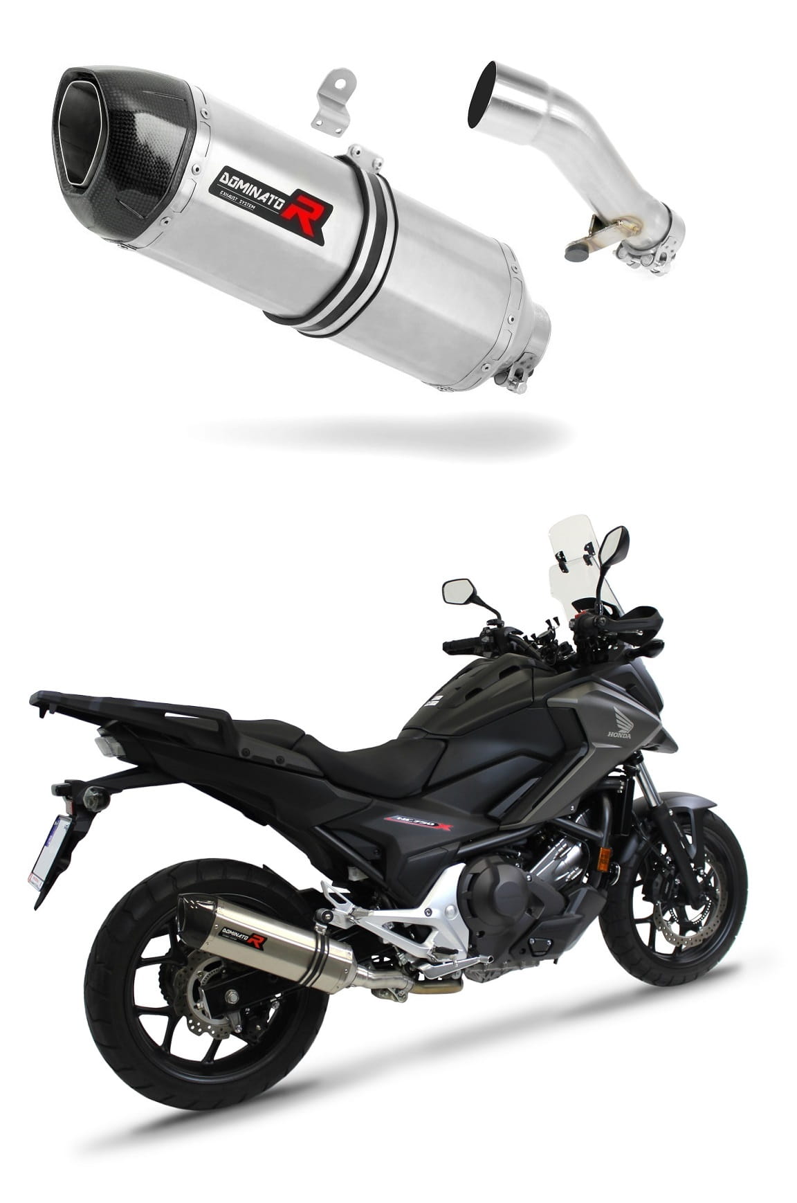 Honda NC 700 / 750 S 2012 - 2020 Exhaust Silencer Muffler HP1 + dB killer medium 20 m.